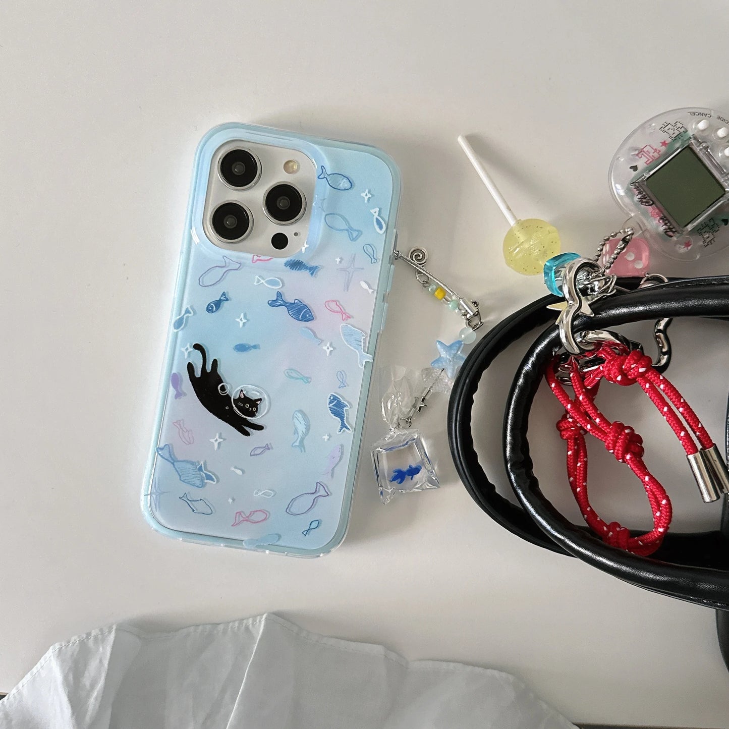 Aquarium Cat iPhone Case - Ice Cream Cake