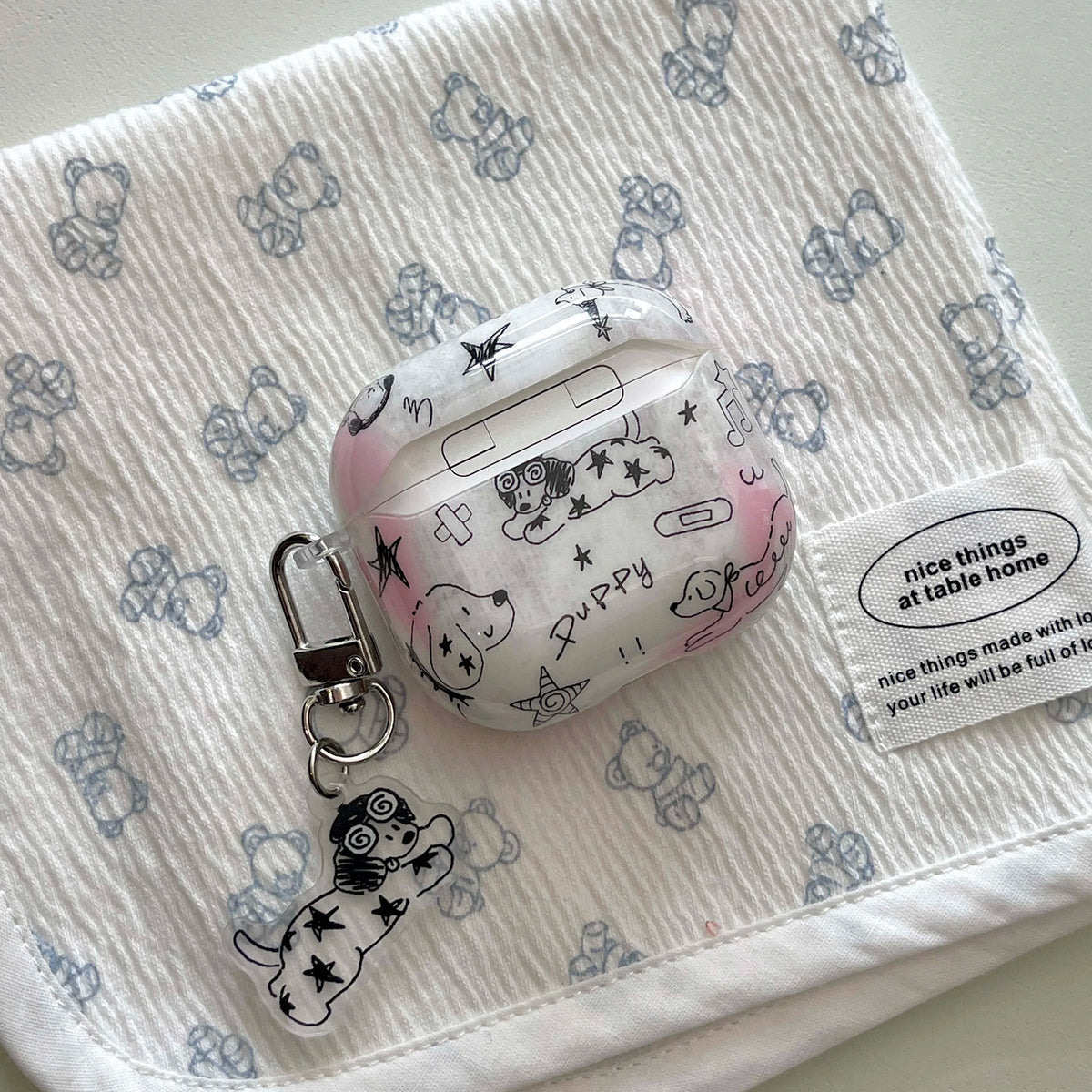 Doodle Puppy AirPods Charger Case Cover
