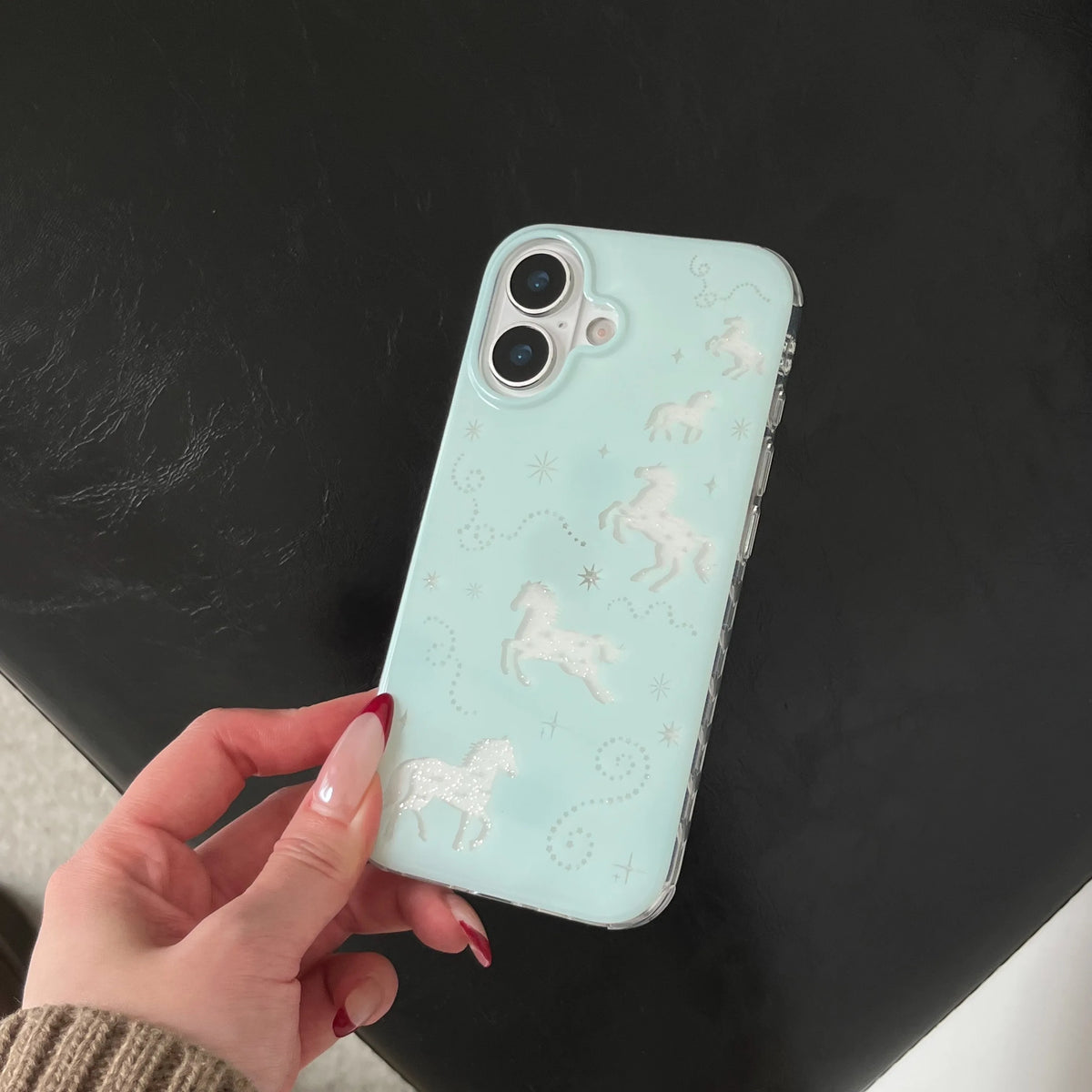 Mint Ponies iPhone Case