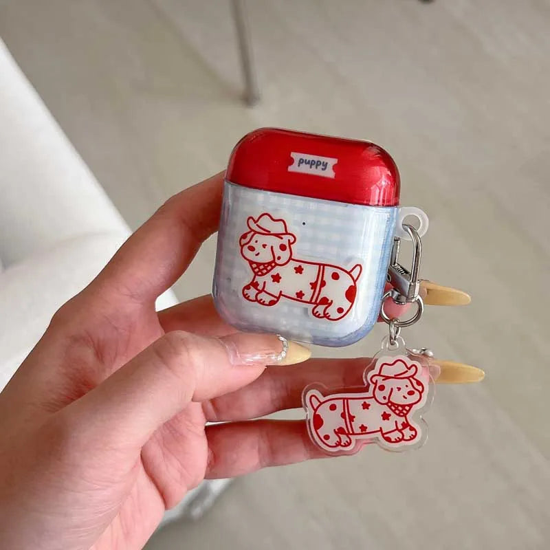 Cowboy Puppy AirPods Charger Case Cover - Ice Cream Cake