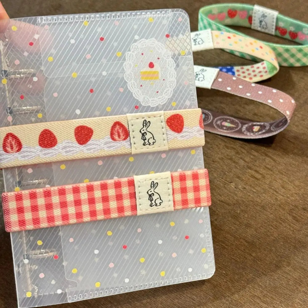 Bunnies and Sweets Notebook Elastic Strap