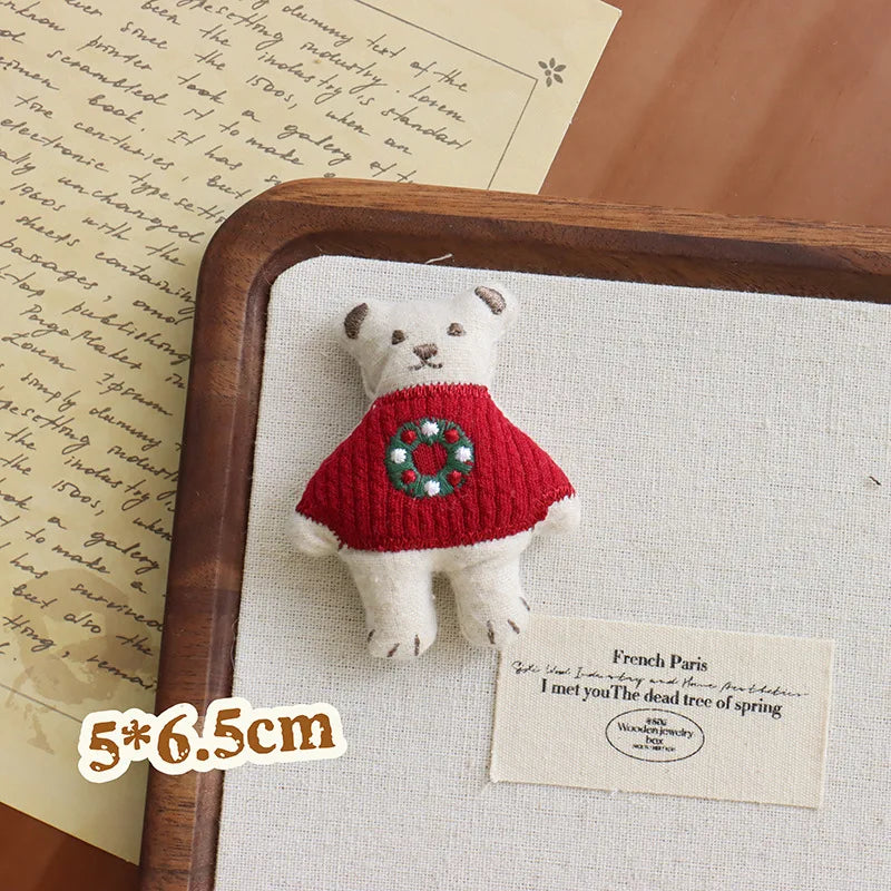 Linen Animal Pals Brooch (6 Designs)