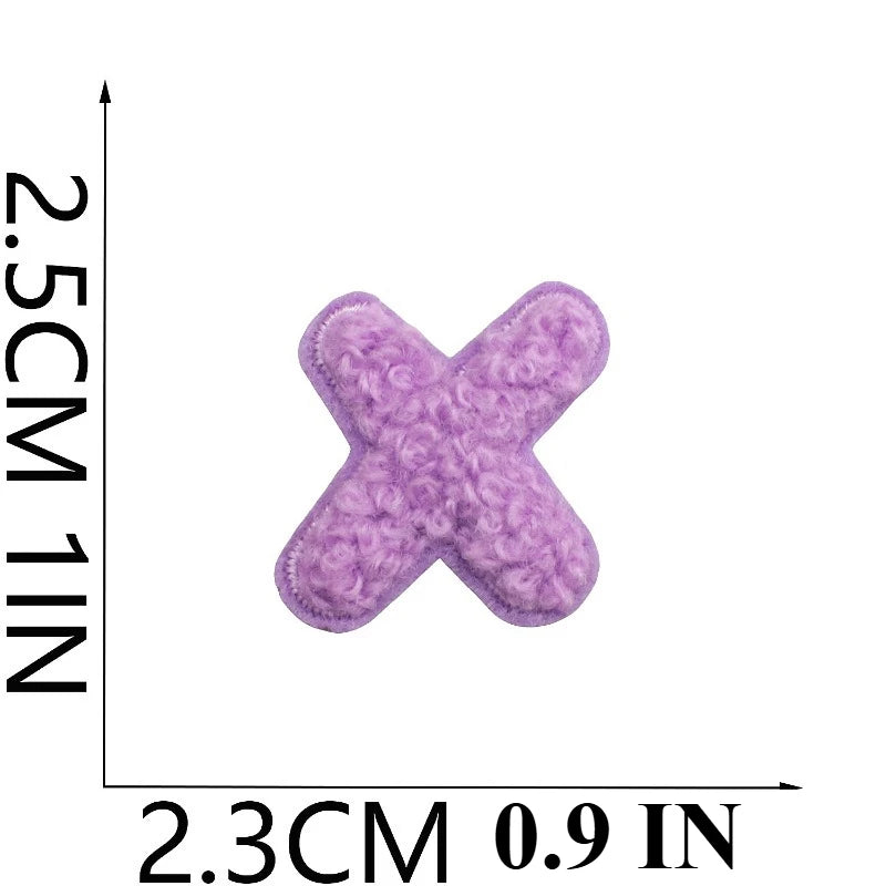 A to Z Terry Alphabet Iron-On Patches - Ice Cream Cake