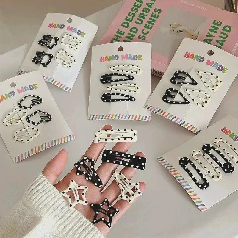 y2K Polka Dot Hair Clip Sets