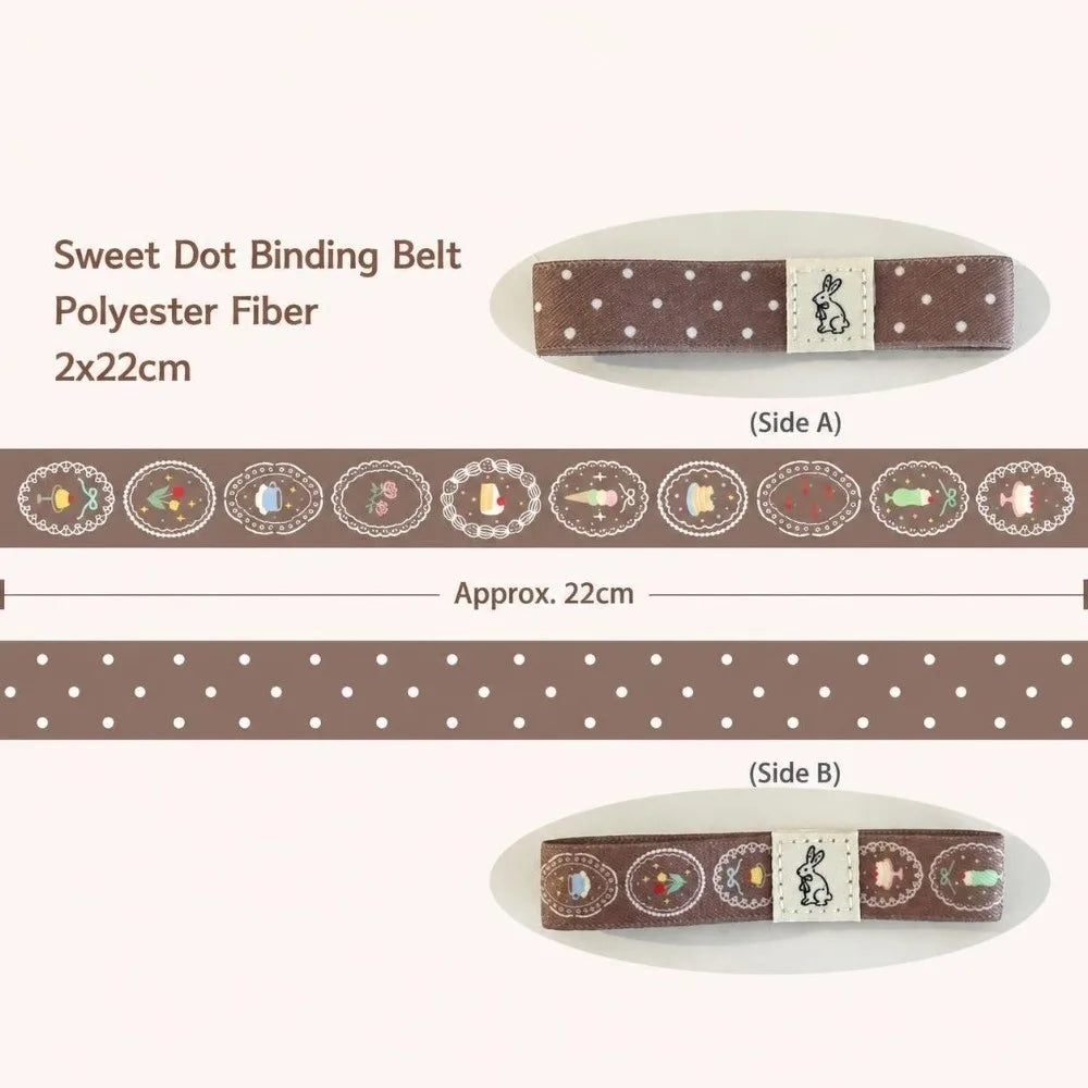Bunnies and Sweets Notebook Elastic Strap