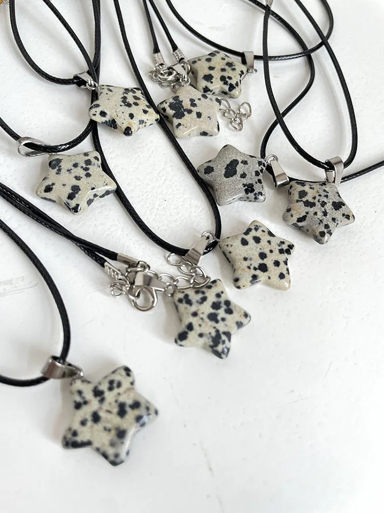 Star Shaped Stone Pendant Necklace