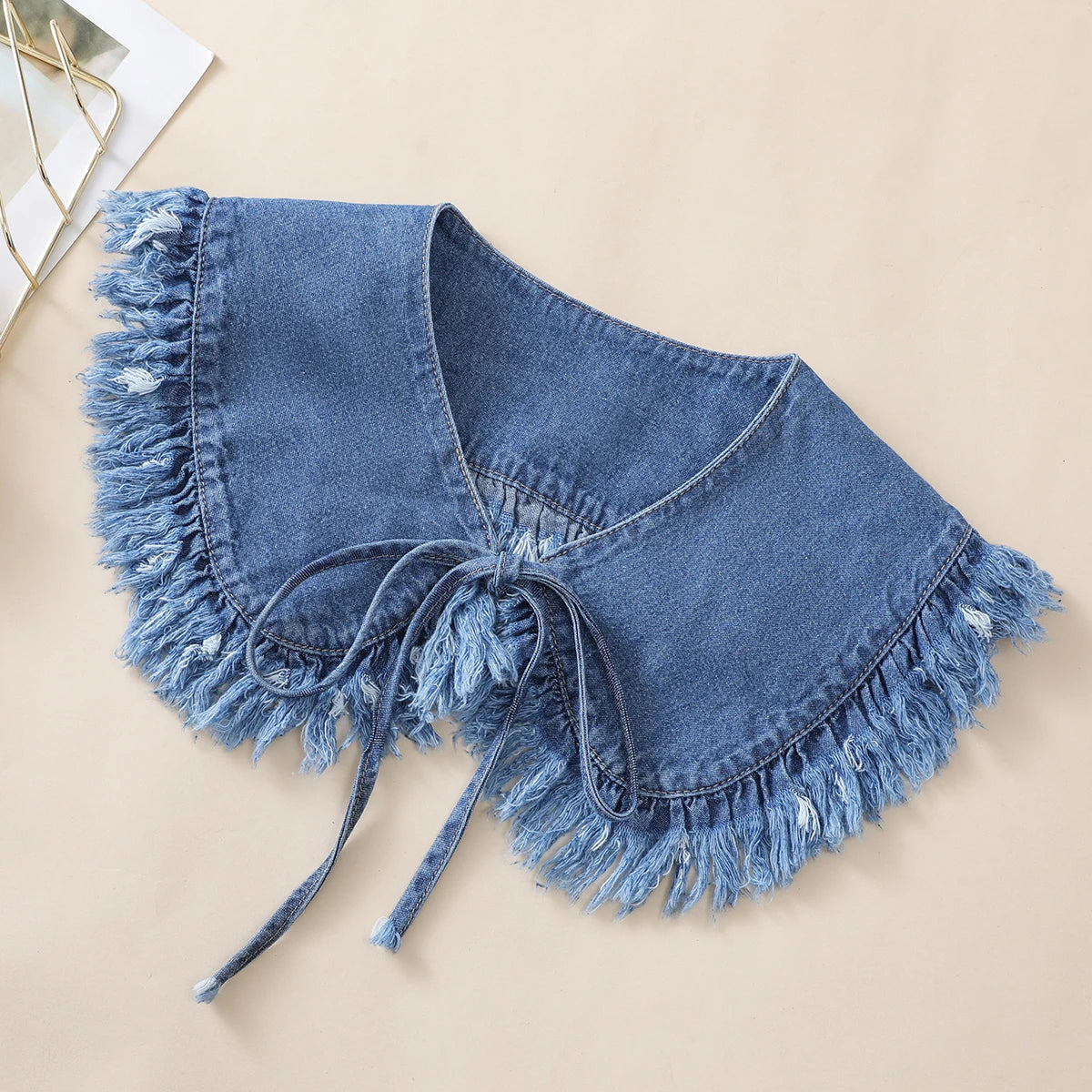 Denim Detachable Fill Collar