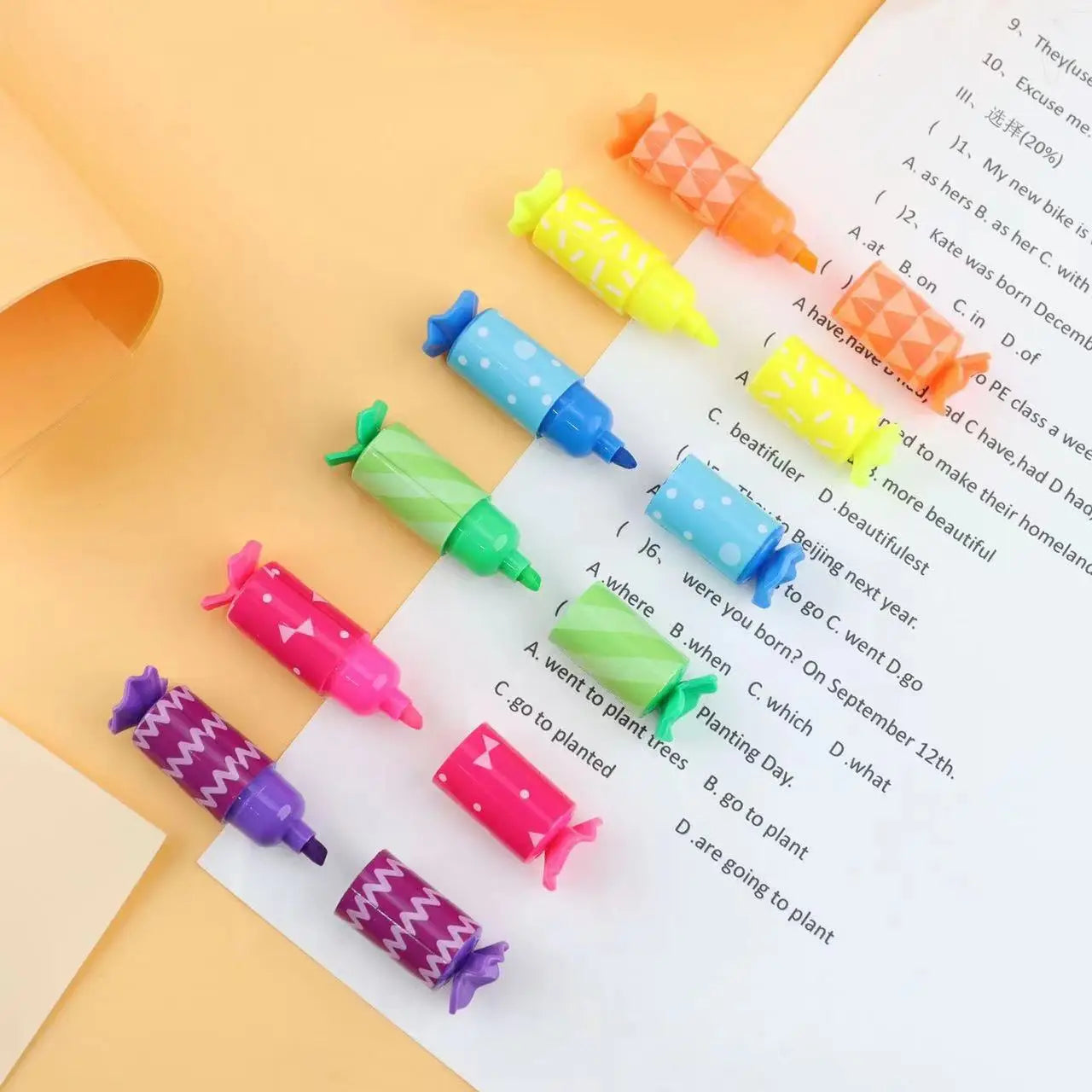 Candy Shaped Highlighter Set (6 Pcs)