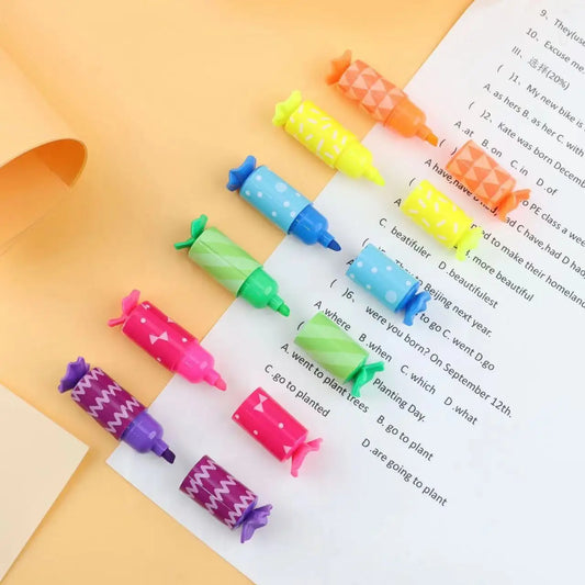 Candy Shaped Highlighter Set (6 Pcs)