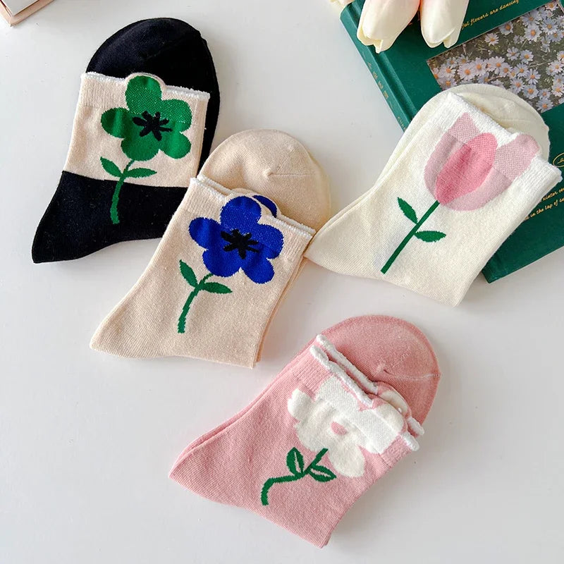 Flower Power Crew Socks