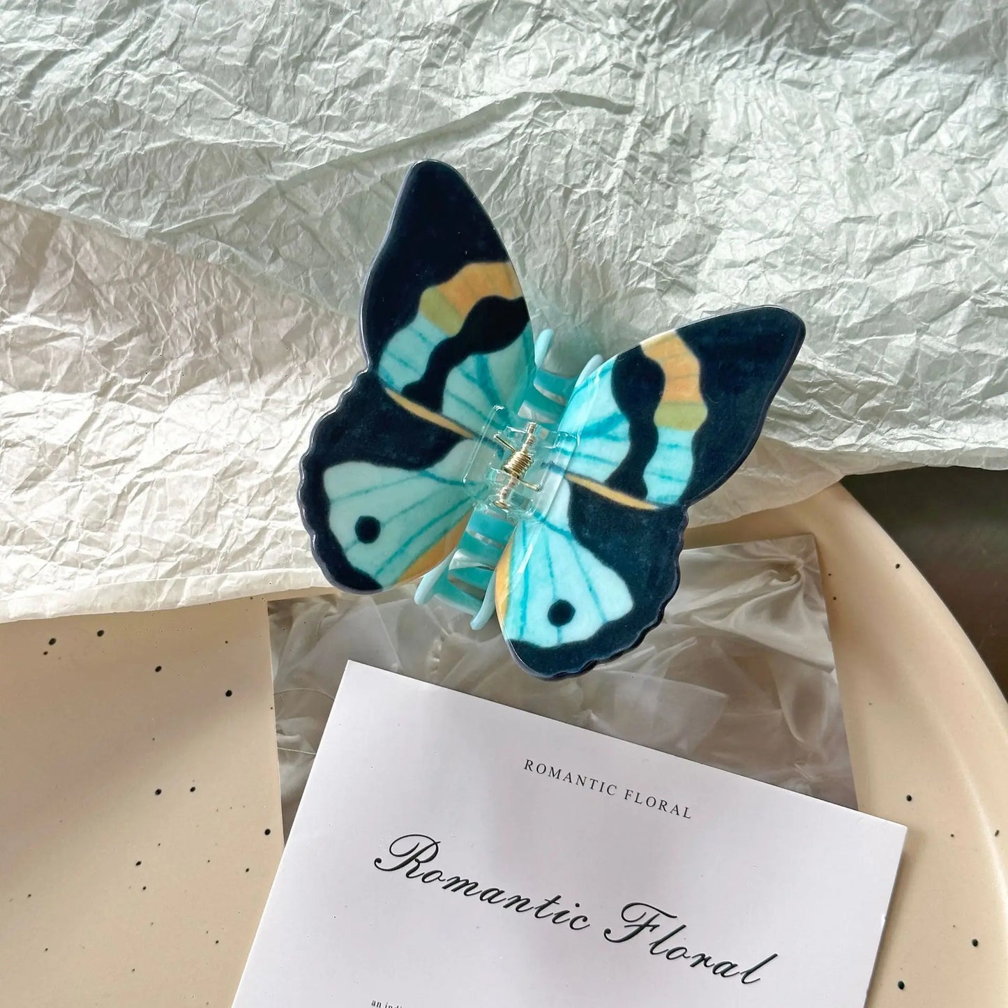 Acrylic Glossy Butterfly Hair Claw