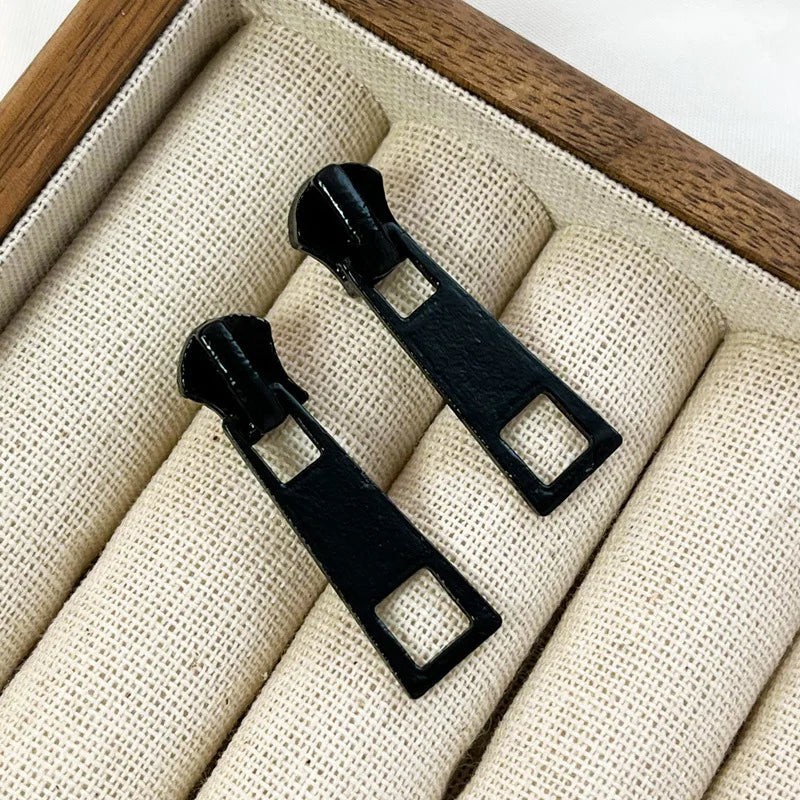 Zipper Pull Earrings