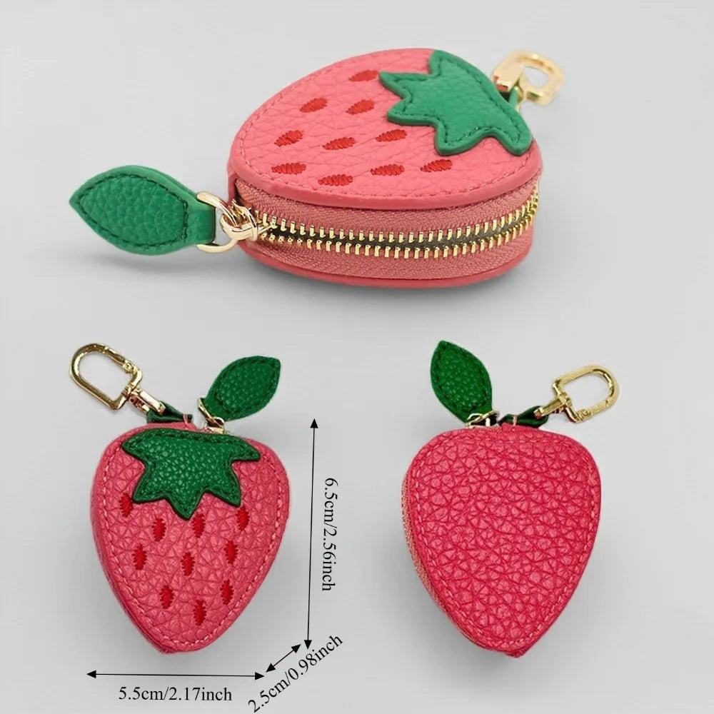 Mini Fruit Clip-On Zipper Purse