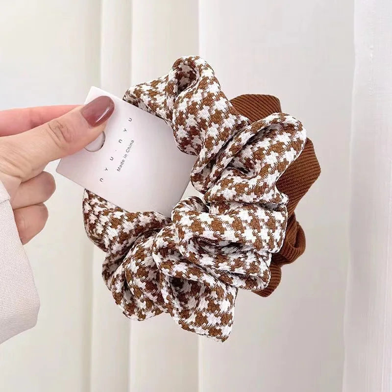 Coffee Time Hair Scrunchie Set