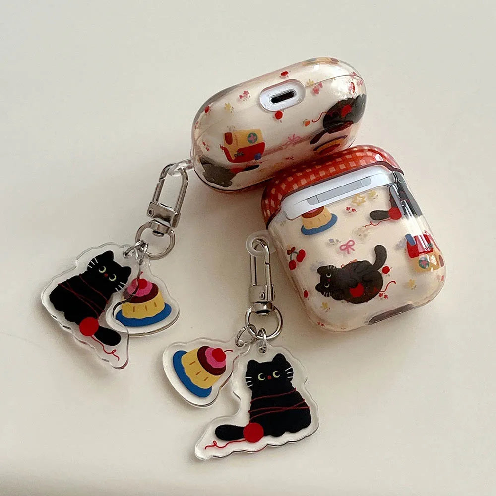 Pudding Cat AirPods Charger Case Cover
