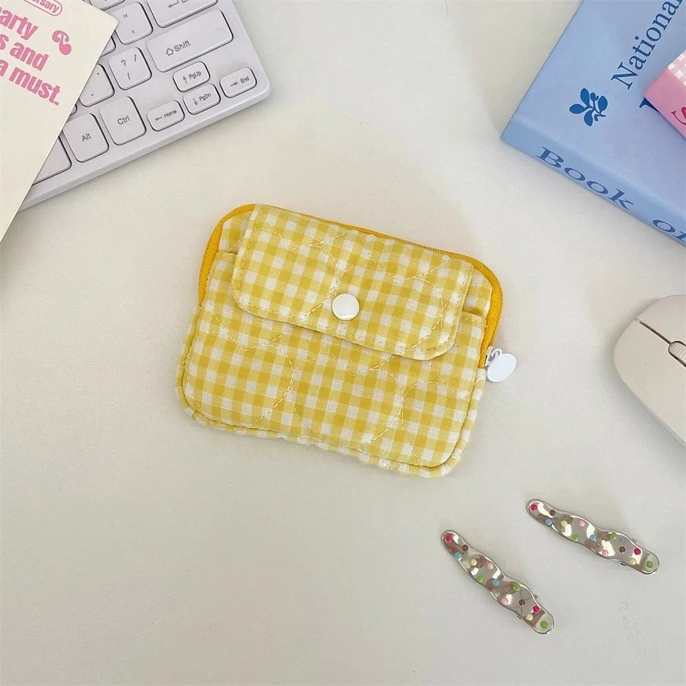 Mini Gingham Coin Purse