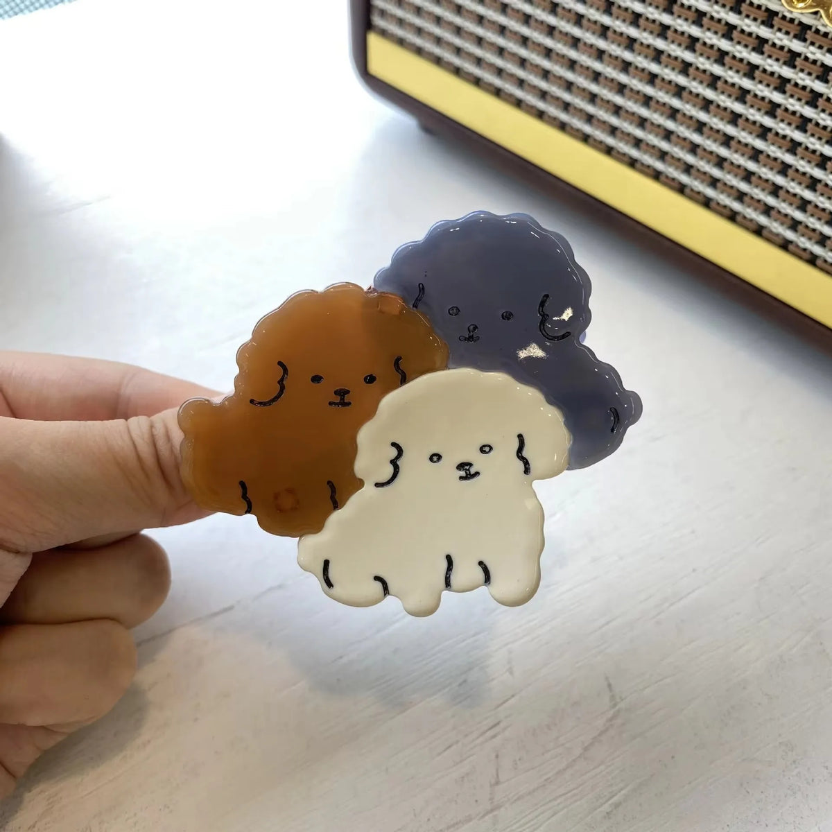 Puppy Pals Acrylic Glossy Hair Claw Clip