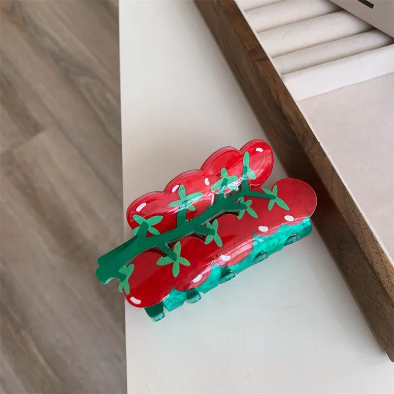 Tomato Bunch Hair Clip Claw