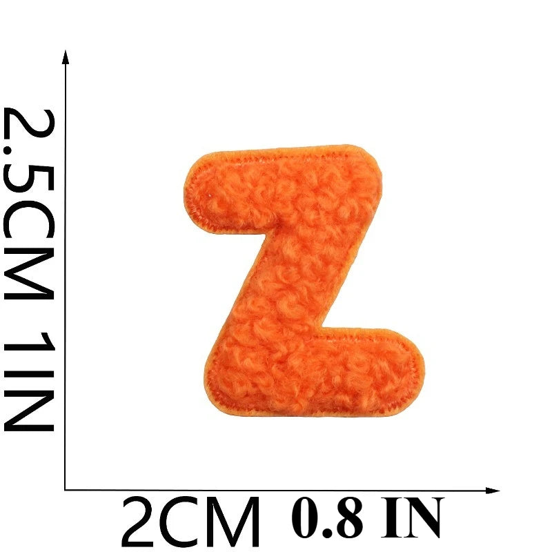 A to Z Terry Alphabet Iron-On Patches - Ice Cream Cake
