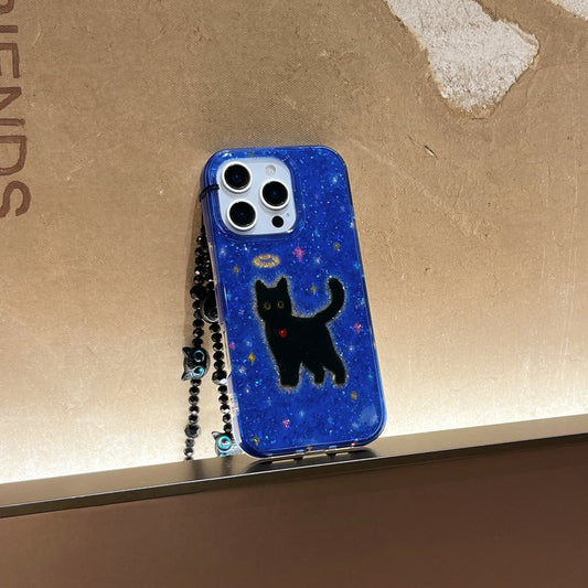 Sparkle Starry Cat iPhone Case