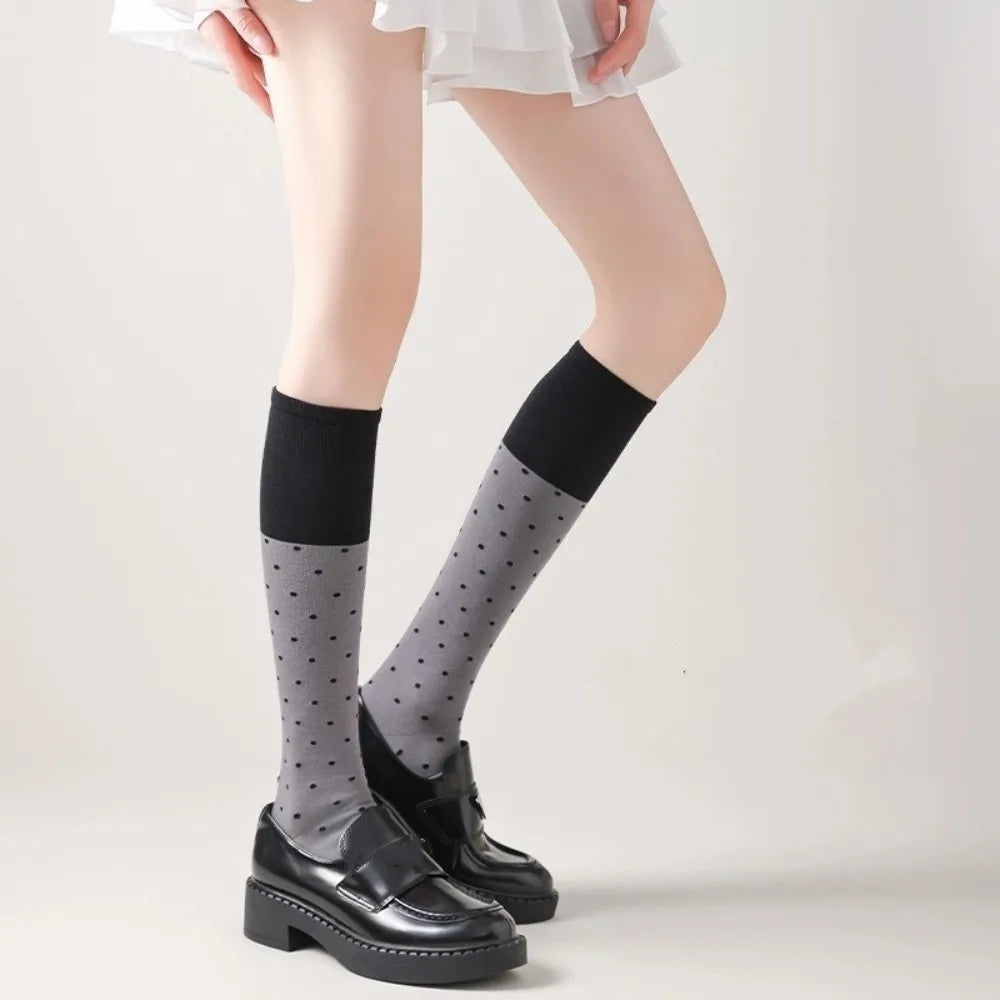 Polka Dot Colourblock Socks