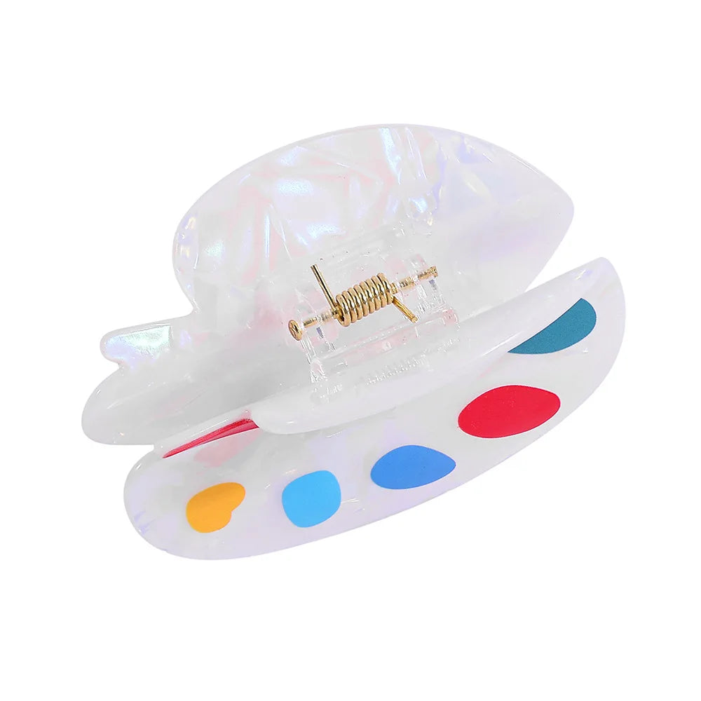 Paint Palette Hair Claw Clip