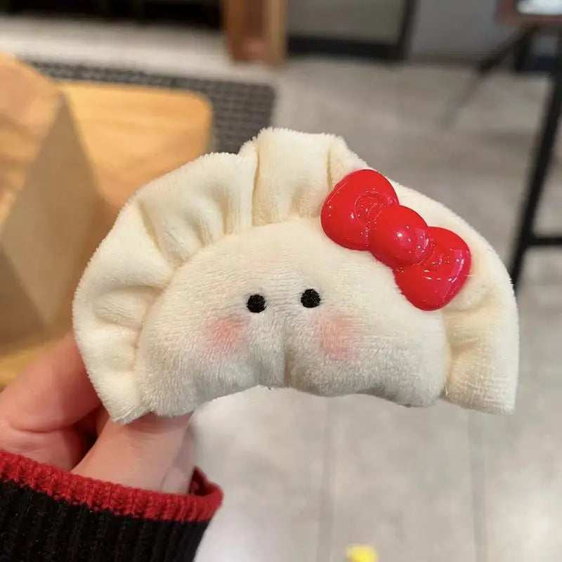 Plush Dumpling Character Hair Clip