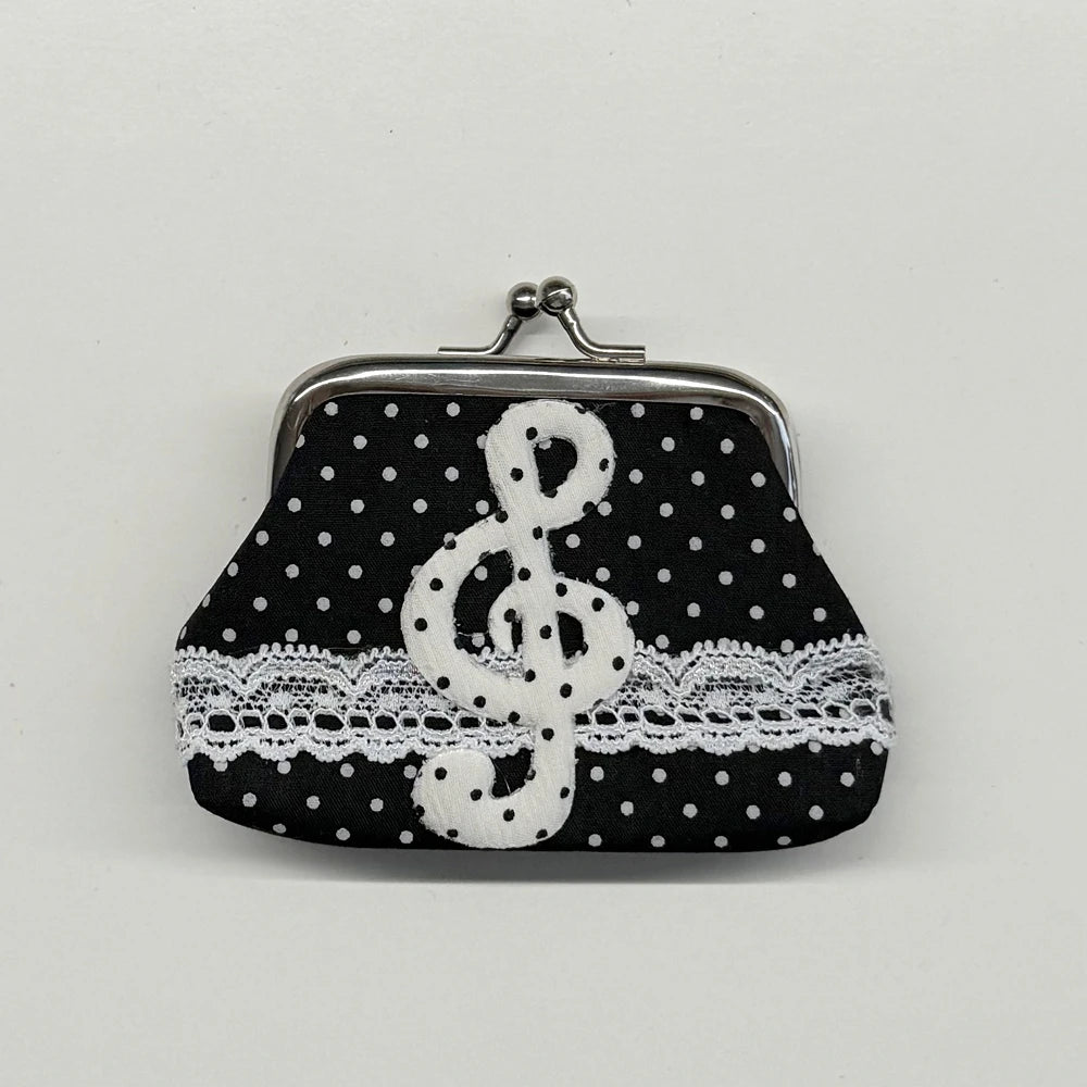 Cute Y2k Coin Purses Lady Small Wallet Wave Dot Handmade Lace Showa Rose Vintage Bag Hanging Pendant Earphone Bag Wallet - Ice Cream Cake