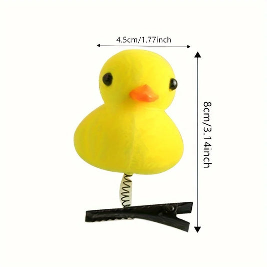 Rubber Ducky Mini Hairclip Set - Ice Cream Cake