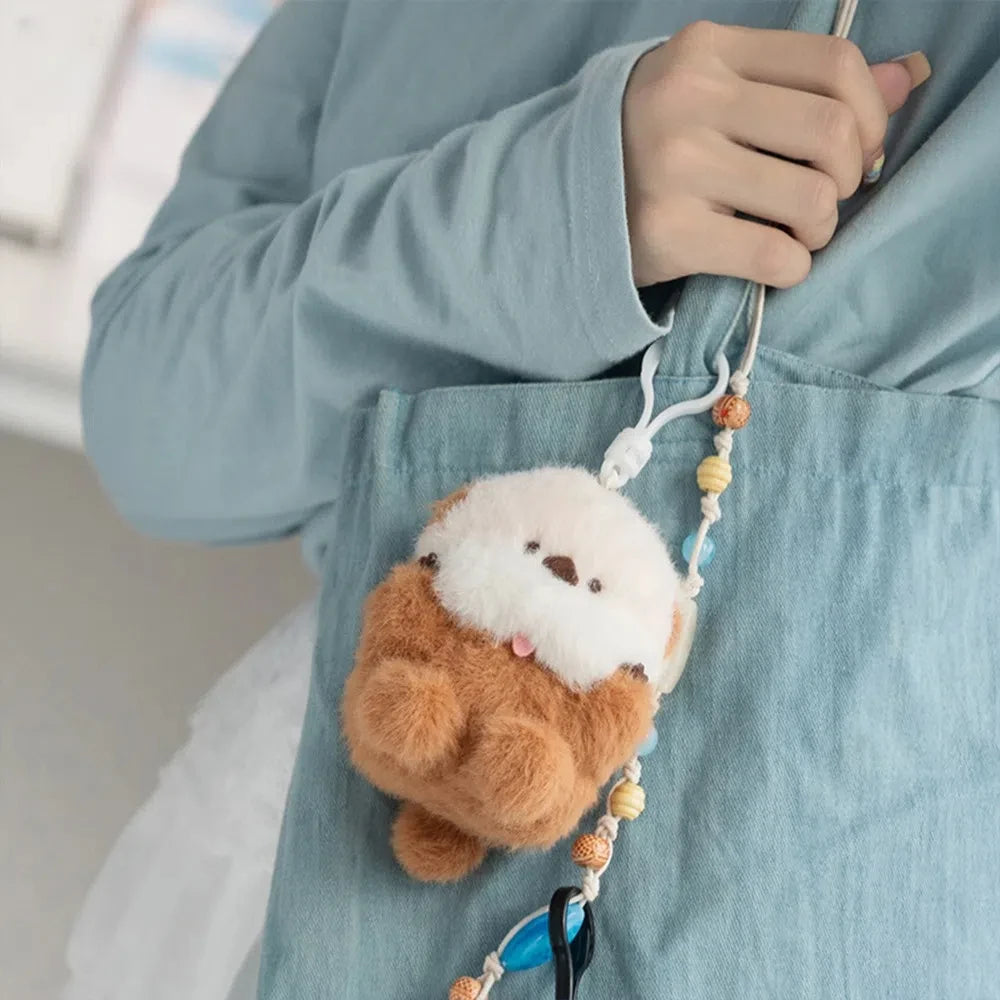 Aquarium Friends Plush Keychain Bag Charm - Ice Cream Cake