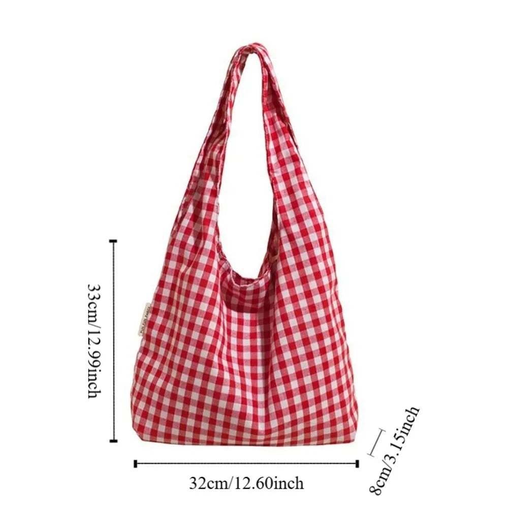 Gingham Tote Bag (4 Colours) - Ice Cream Cake