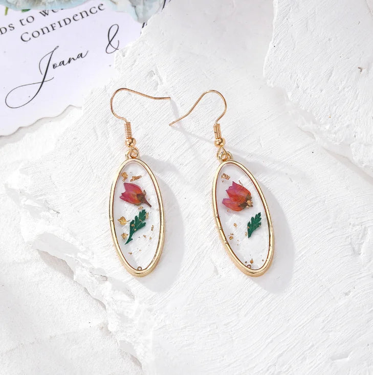 Dried Flower Charm Jewelry