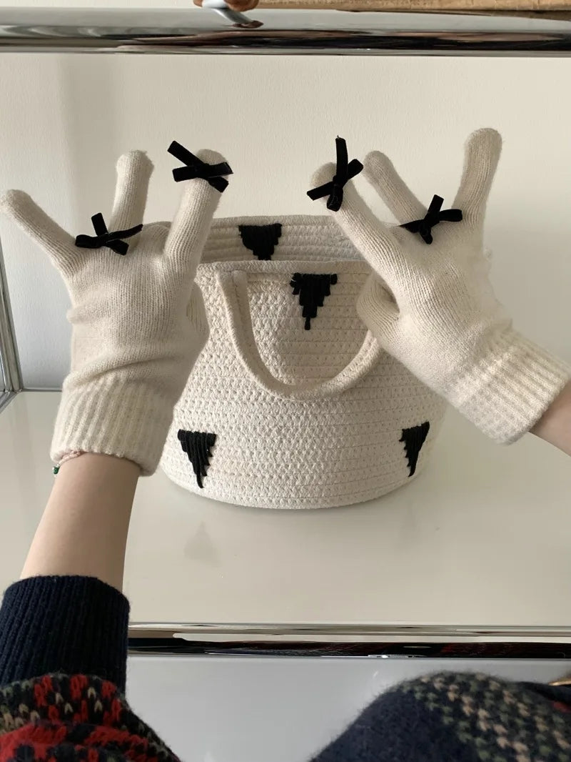 Coquette Ribbon Gloves (12 Colours)
