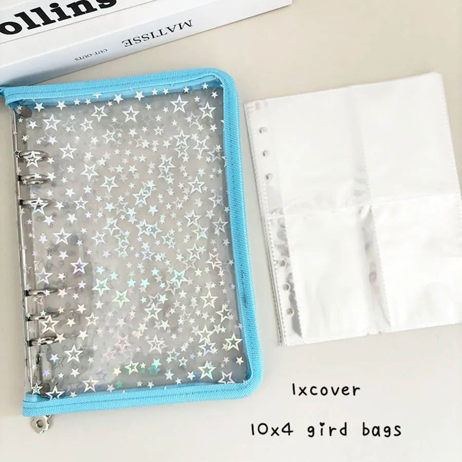 A5 Iridescent Star Ring Binder