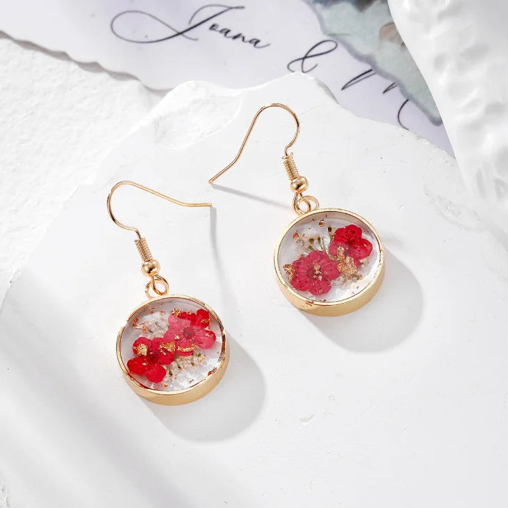Dried Flower Charm Jewelry