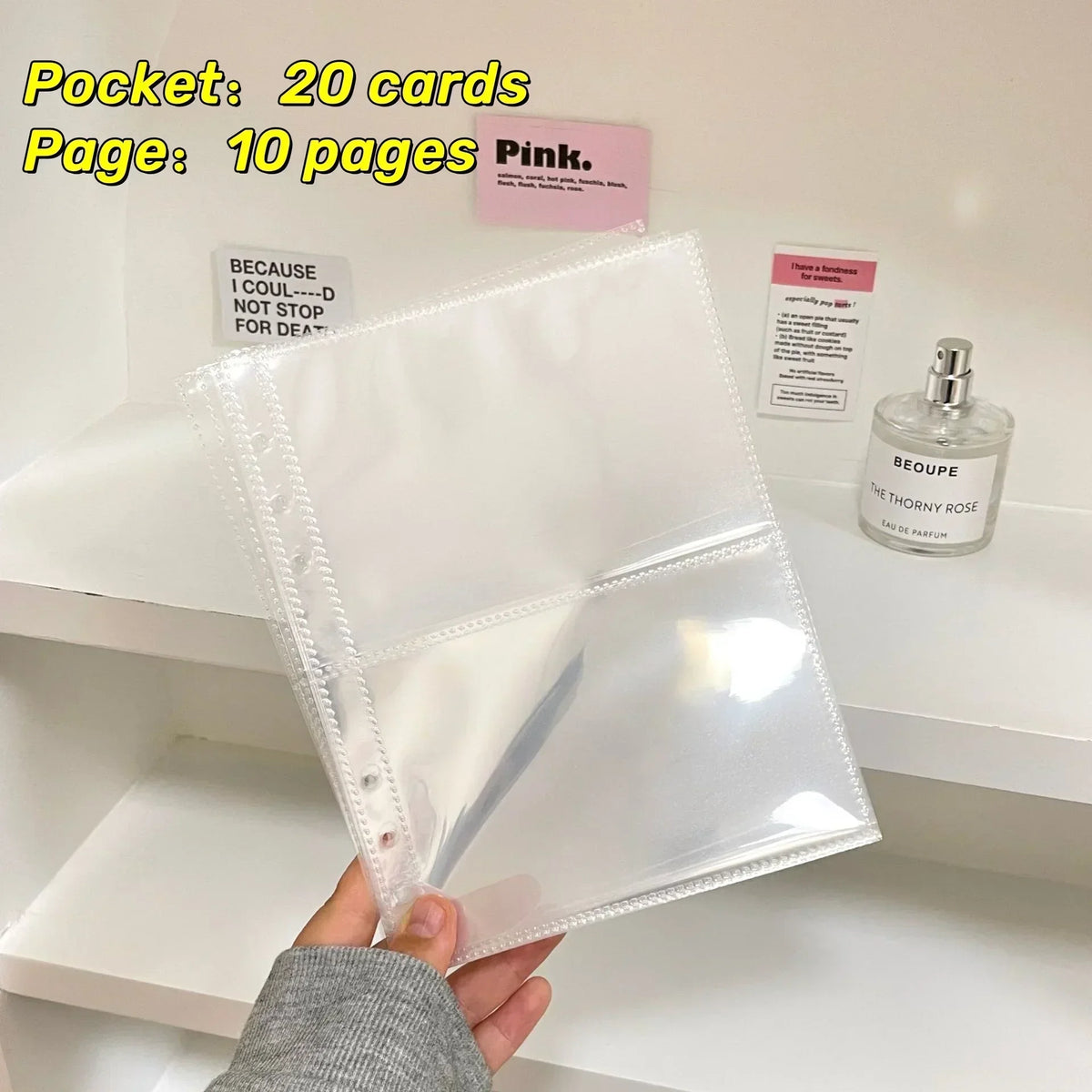 Trading Card Insert Sleeve Planner Page Sets (Set of 10 Sheets)
