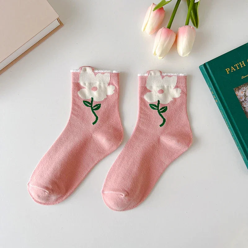 Flower Power Crew Socks