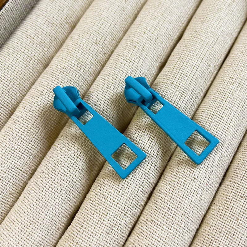 Zipper Pull Earrings