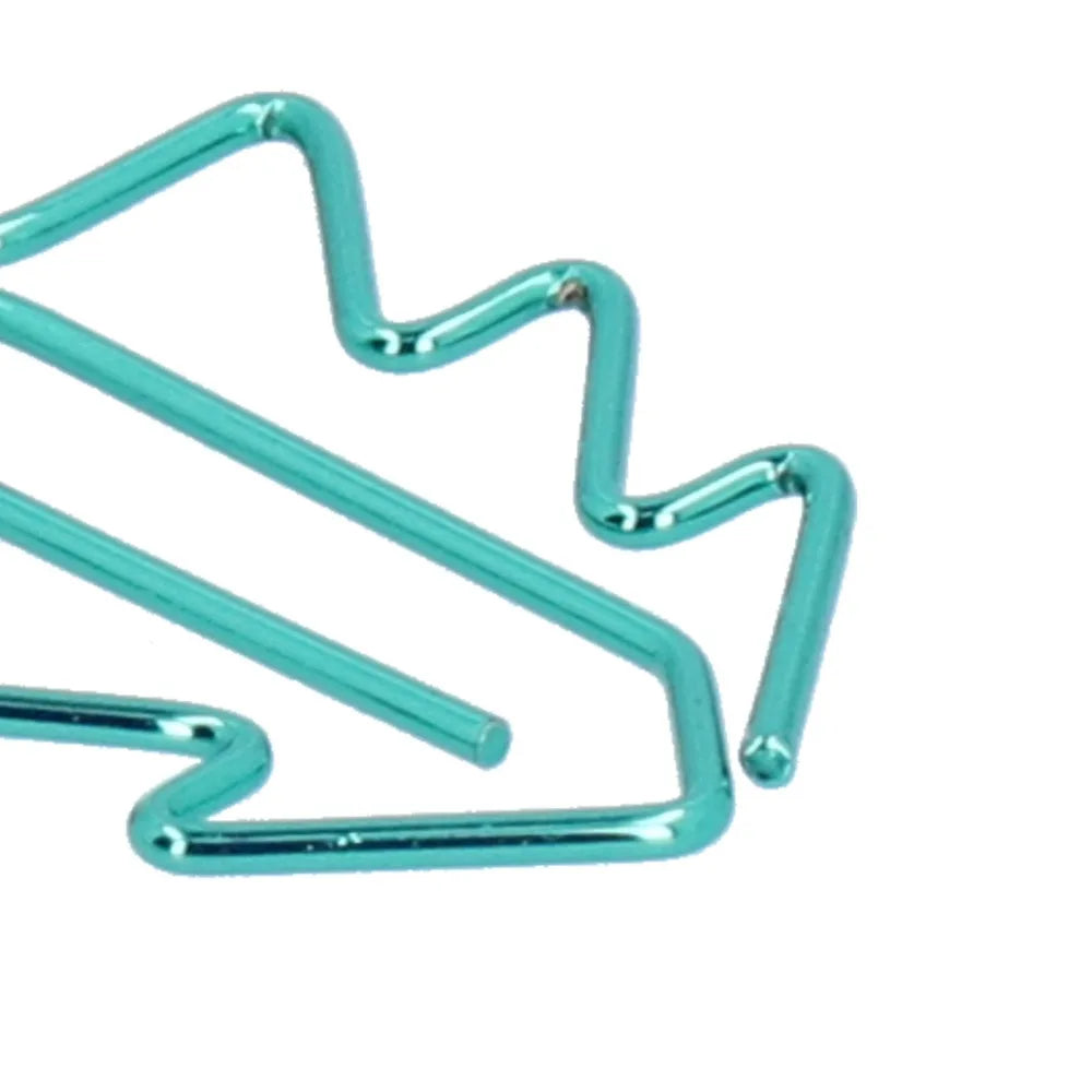 20PCS Tree Shape Mini Paperclip Electroplating Metal 32*24mm Iron Paper Clip Mini Size Dark Green Tree Shape Paperclip - Ice Cream Cake