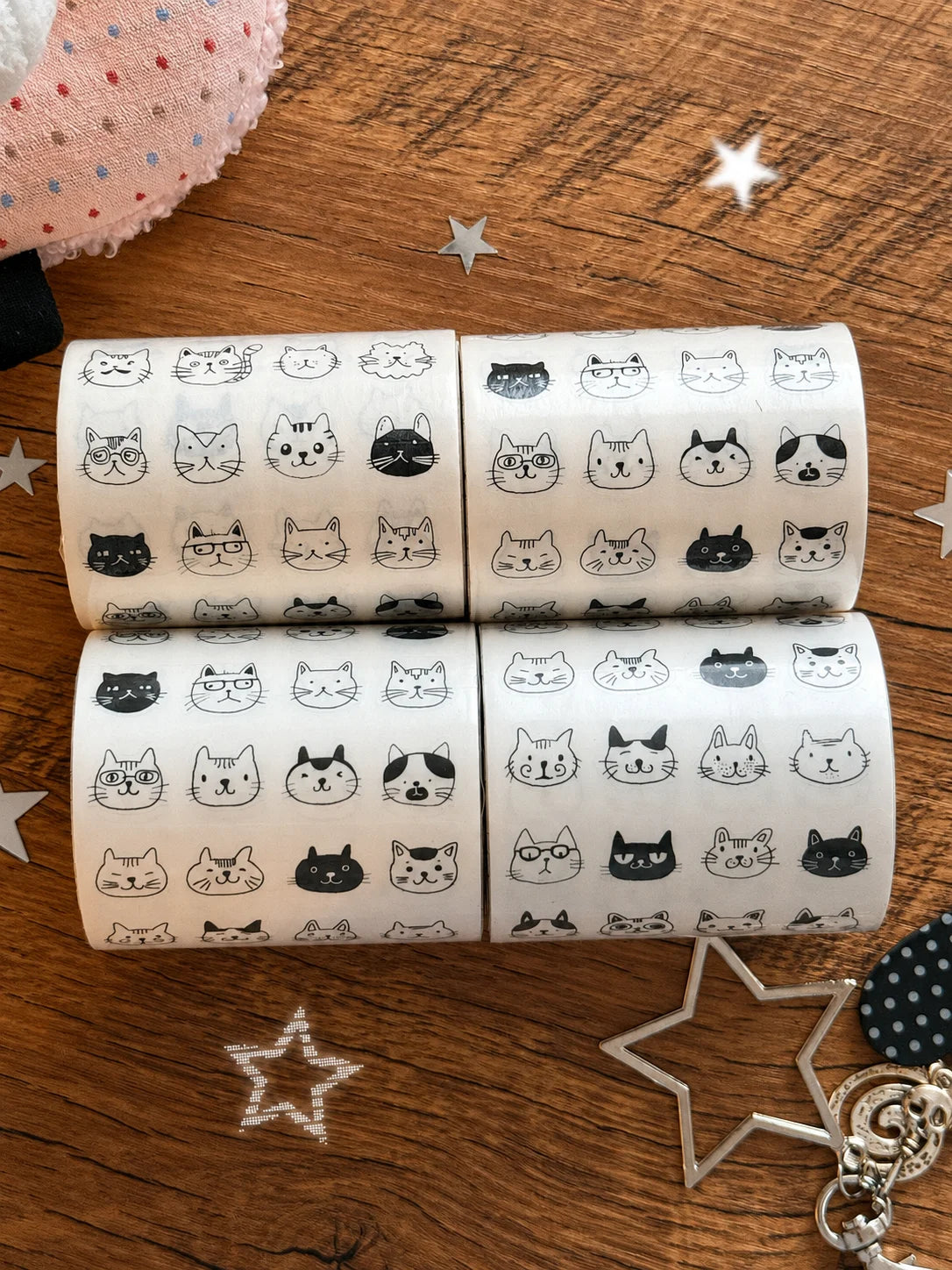Kitty Cat Face Mega Sticker Sheet