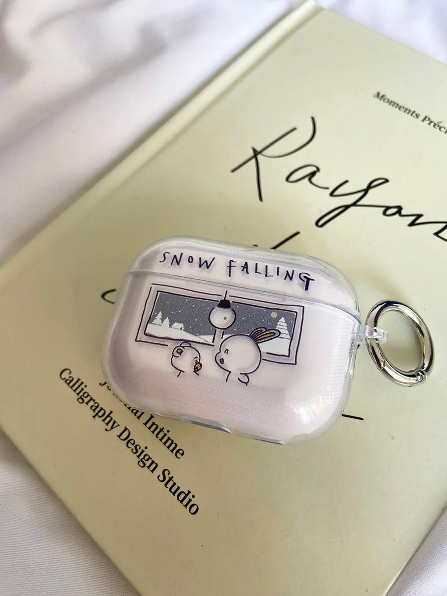 Falling Snow AirPods Charger Case