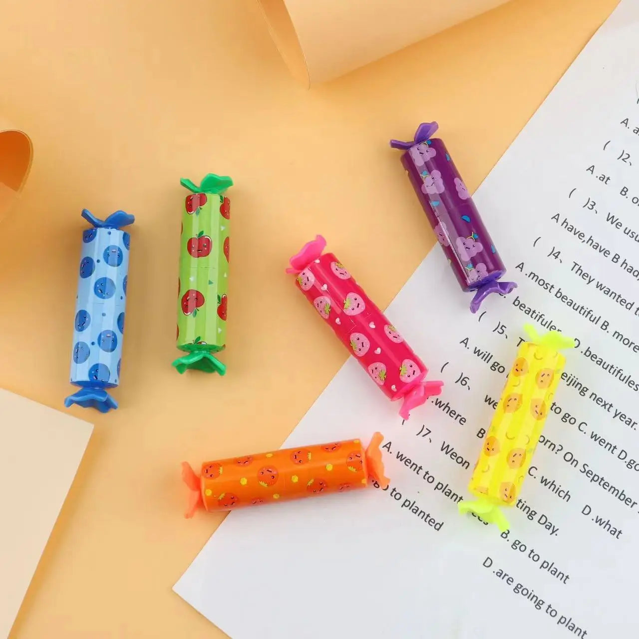 Candy Shaped Highlighter Set (6 Pcs)