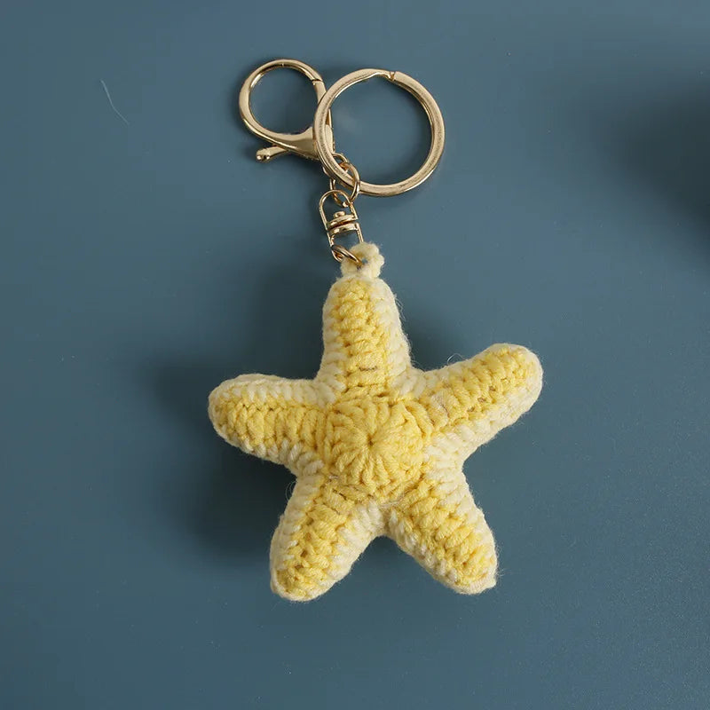 Handmade Crochet Ocean Friends Keychain Charm