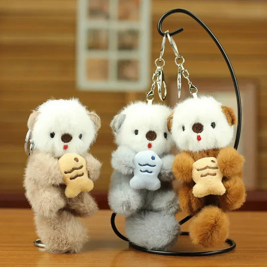 Otter Pal Plush Character Clip-On Charm Keychain