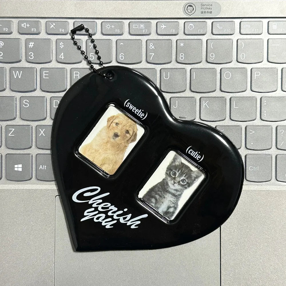 Heart Photo Frame Keychain