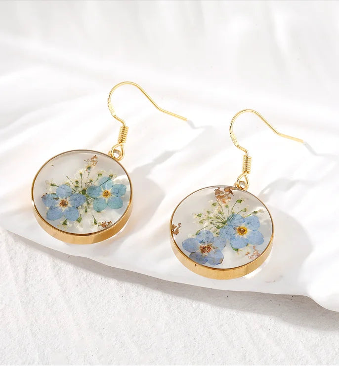 Dried Flower Charm Jewelry