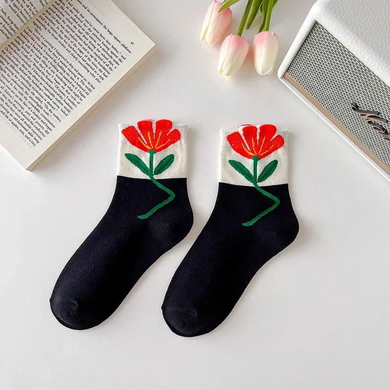 Flower Power Crew Socks