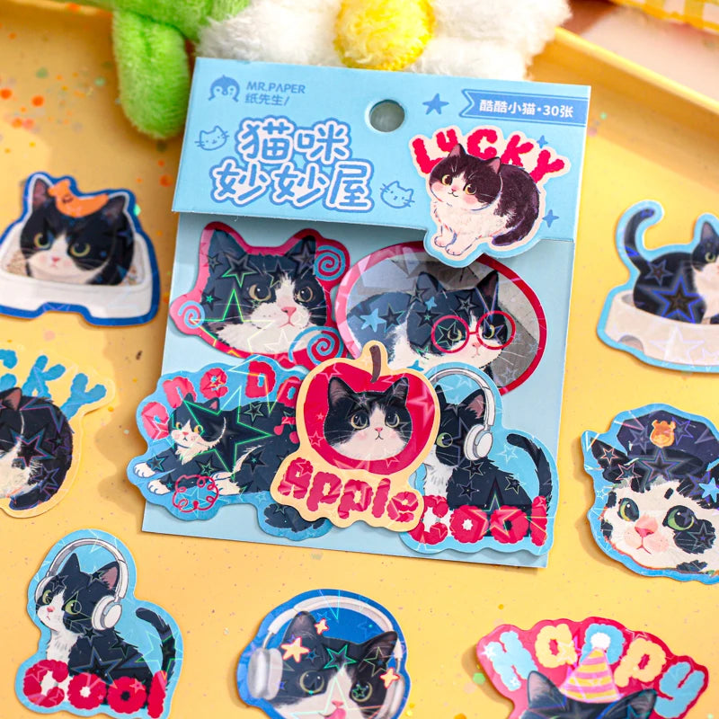 Kitty Cat Sticker Pack (30 Pcs)