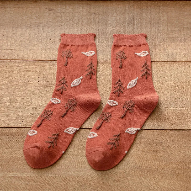 Cottagecore Crew Socks