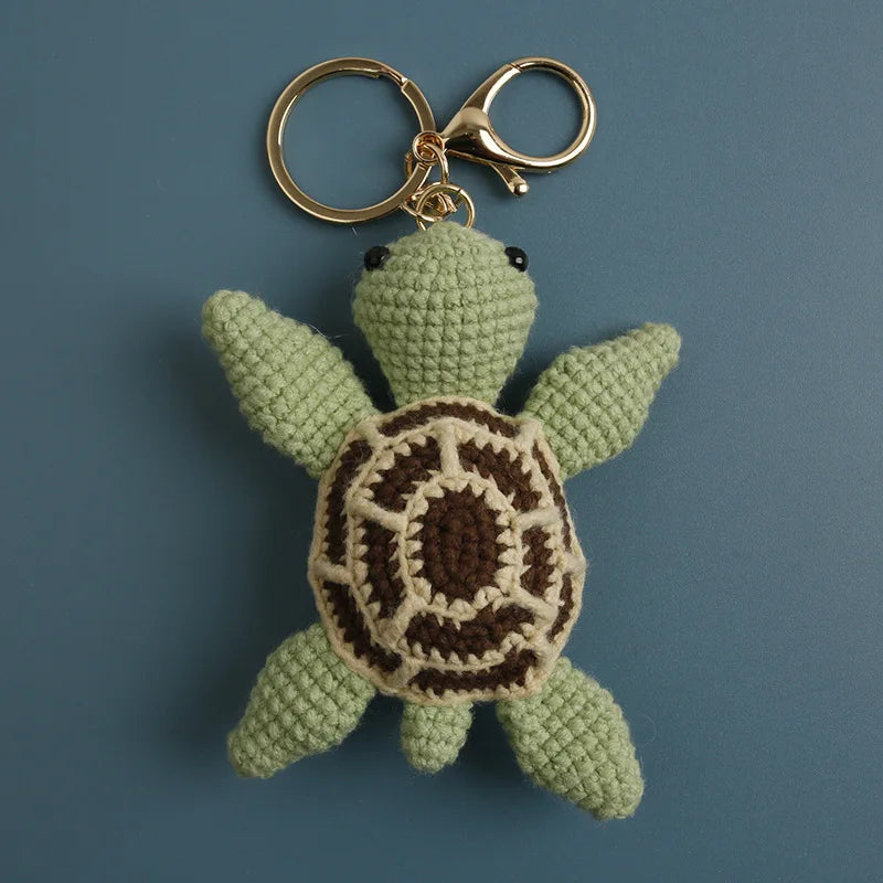 Handmade Crochet Ocean Friends Keychain Charm